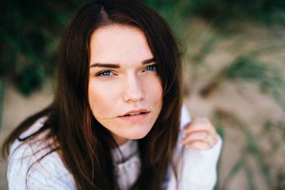 Portrait of young woman