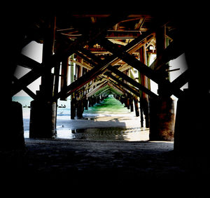 View of bridge over river