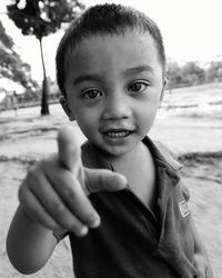 Portrait of cute boy