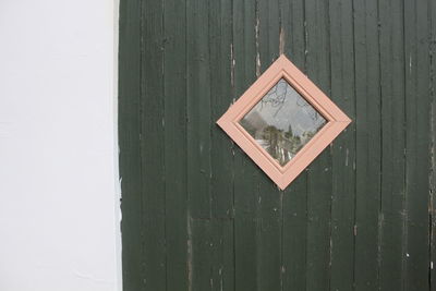 Close-up of closed door