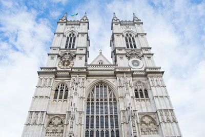 Low angle view of westminster abbey