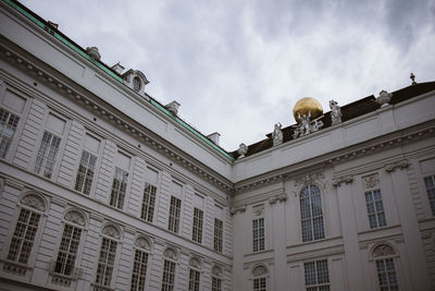 Low angle view of building against sky