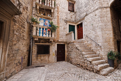 Exterior of abandoned house