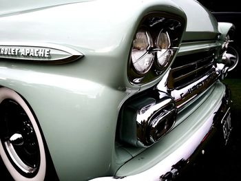 Close-up of vintage car