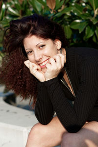 Portrait of a smiling young woman