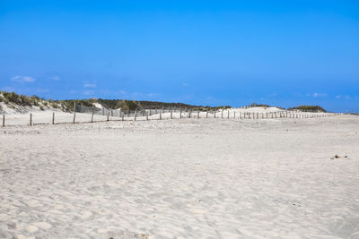 Sand dunes at south ocean beach on assateague island national seashore on delmarva peninsula in md