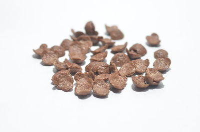 High angle view of chocolate cake