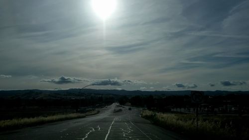 Country road at sunset