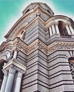 Low angle view of built structure against sky