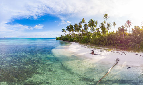 Scenic view of sea against sky