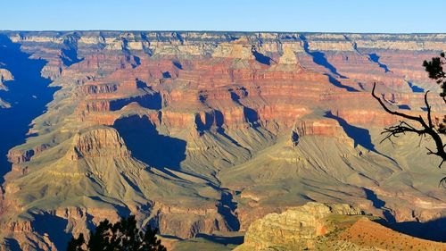 Scenic view of rocky mountains at grand canyon national park