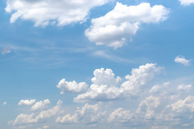 Low angle view of clouds in sky