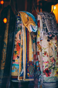 Low section of woman wearing traditional clothing