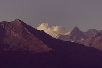 Scenic view of mountains