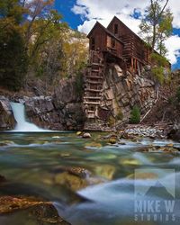 River flowing through rocks