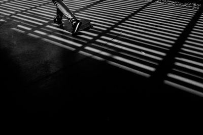 Shadow of sunlight on floor