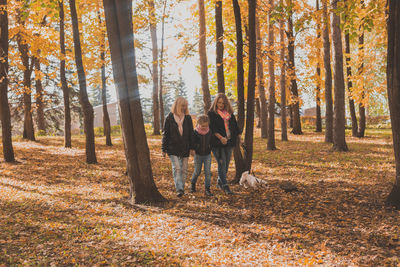 Group of people in forest