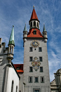 Low angle view of church against sky