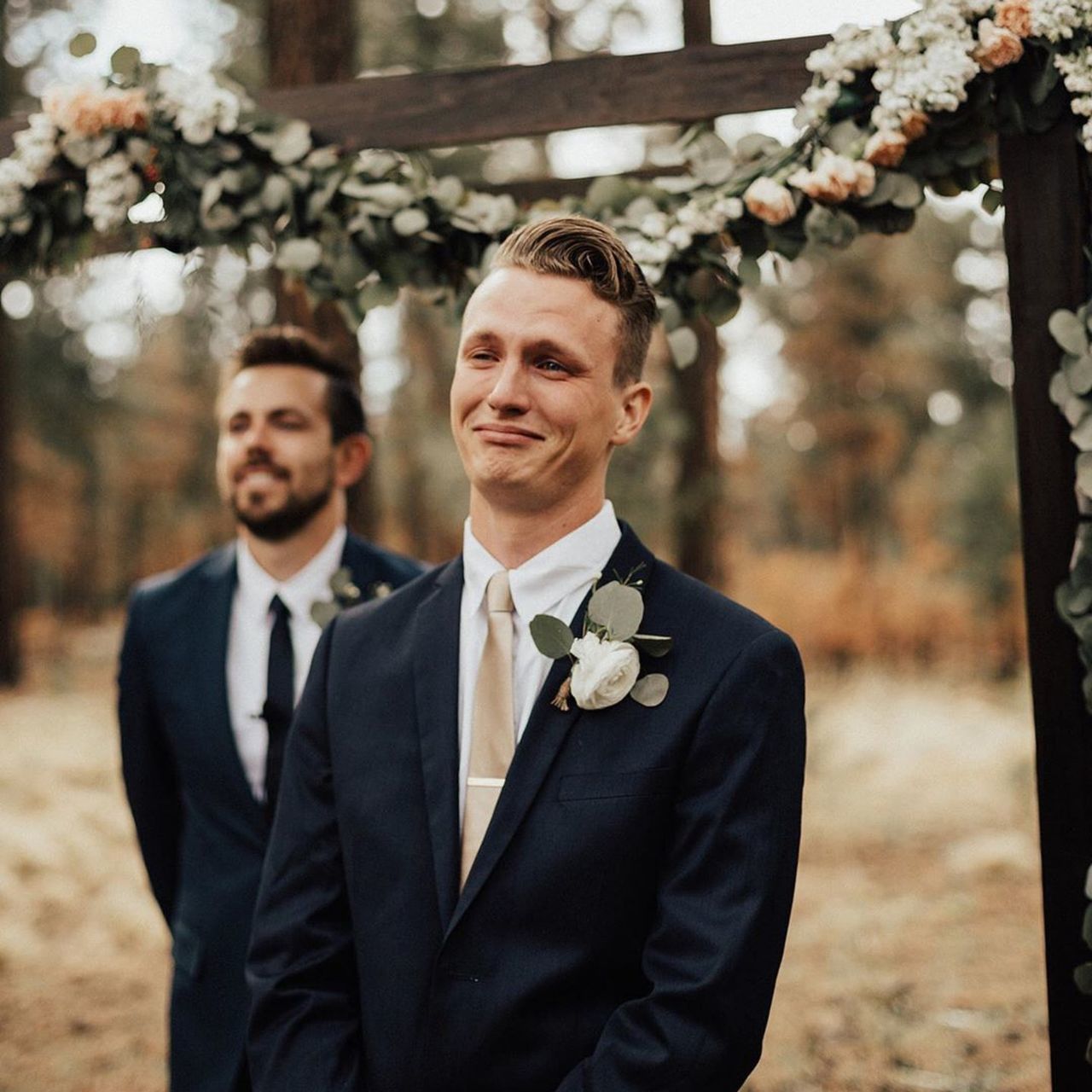 wedding, married, bride, bridegroom, celebration, event, focus on foreground, love, men, life events, wedding ceremony, two people, young adult, smiling, young men, adult, togetherness, happiness, males, formalwear, couple - relationship, positive emotion, outdoors