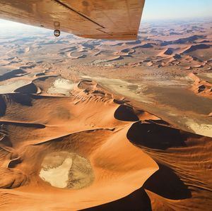 Aerial view of idyllic desert