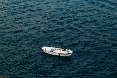 High angle view of sea