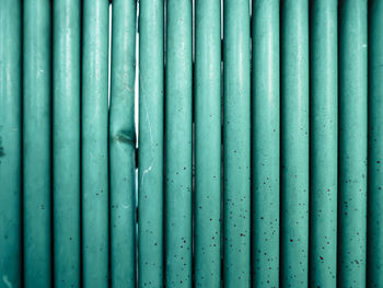 Full frame shot of green pipe