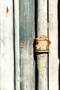 Close-up of metal structure