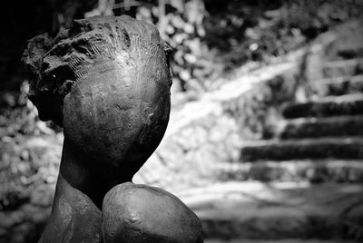 Close-up of statue against blurred background