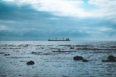 Scenic view of sea against sky