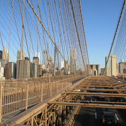 Low angle view of bridge against clear sky