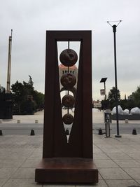View of street light against sky