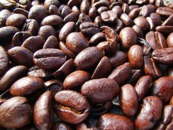 Full frame shot of coffee beans