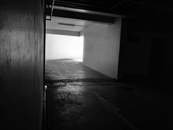 Empty corridor of building