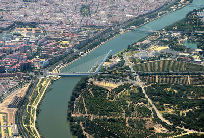 Aerial view of city