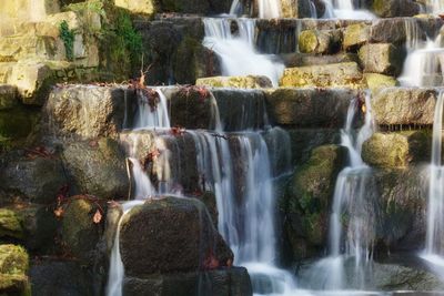 Close-up of waterfall