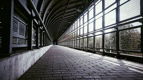 Empty corridor of building