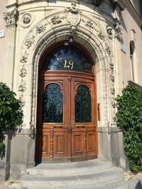 Entrance of building