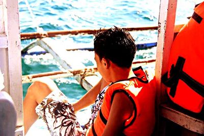 Woman looking at camera