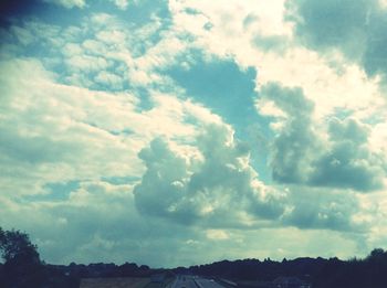 Low angle view of cloudy sky