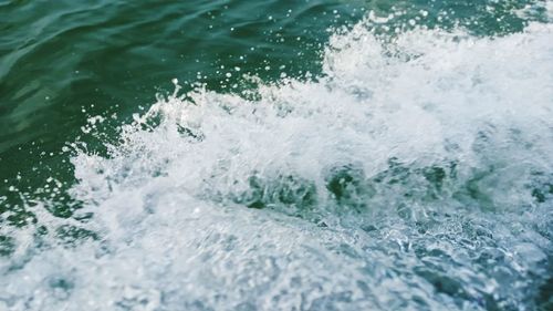 Close-up of wave splashing on shore