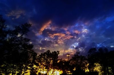 Low angle view of cloudy sky