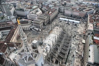 High angle view of cityscape