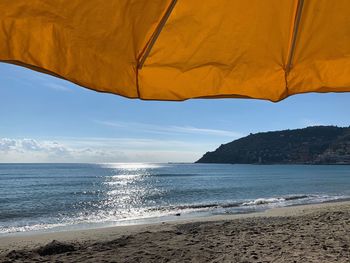 Scenic view of sea against sky