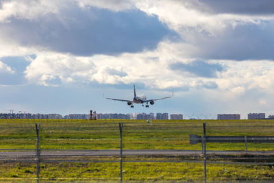 Aeroflot airbus a320 registration vp-bet. plane take off or landing in airport.