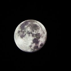 Low angle view of moon in sky