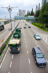 Traffic on road