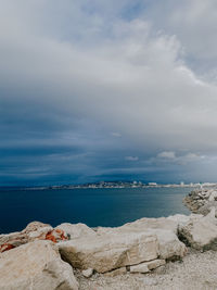 Scenic view of sea against sky