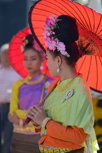 People in traditional clothing
