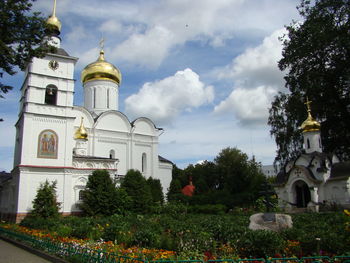 View of building against cloudy sky