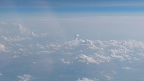 High angle view of cloudscape against sky